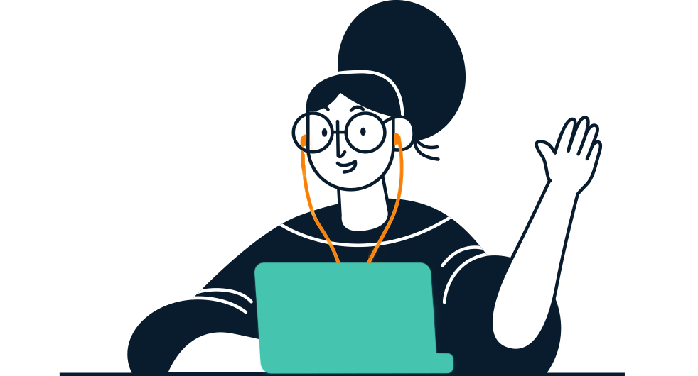 Girl Waving